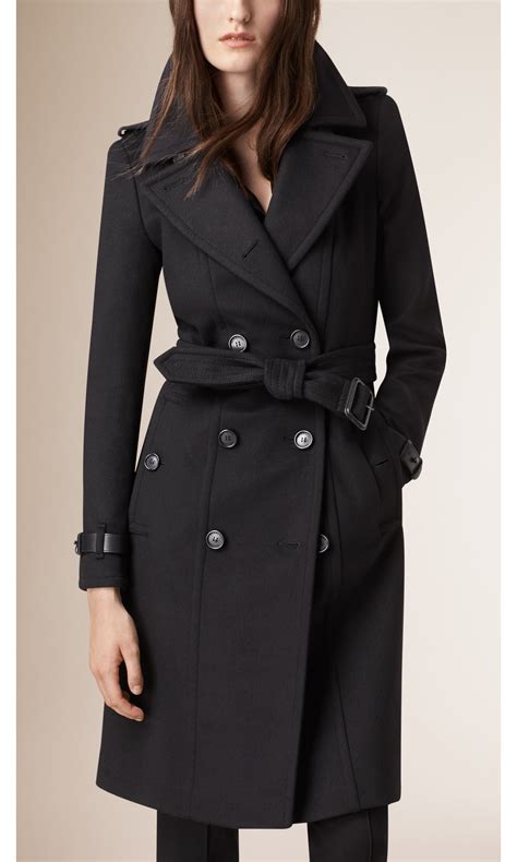 burberry wollmantel lang|Burberry Trench Coats for Women .